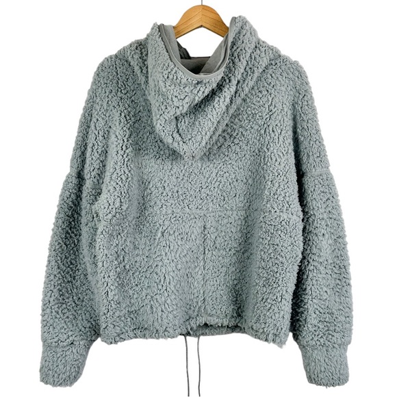 Prana Polar Escape Permafrost Sherpa Half Zip Bluish Gray Size Medium - Picture 6 of 9